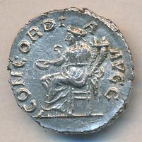 Roman Empire / Orbiana 225-227. Ag Denar (2,92g) "SALL BARBIA ORBIANA AVG / CONCORDIA AVGG" Concordia seated left on throne, holding patera C:XF edge error