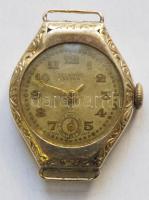 cca 1930 Technos Extra aranyozott női karóra javításra szorul / Technos Extra gold plated women`s watch (needs repair)