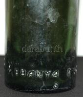 2db klf sörös üveg: Dreher Haggenmacher Részvény Serfőződék Kőbánya + Polgári Serfőző Kőbánya