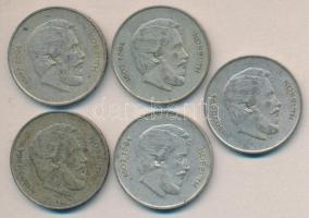 1947. 5Ft Ag (5x) T:2-,3