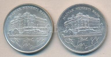 1992/93. 200Ft Ag "MNB" (2x) T:2,2-