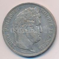 Franciaország 1834W. 5Fr Ag T:3
France 1834W. 5 Francs Ag C:F