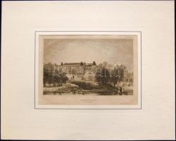 ~1860 Volgograd/Caricin acélmetszet paszpartuban 24x30cm