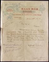 1925. számla Haas Mór - Baromfi és tojás magánbizományos részére