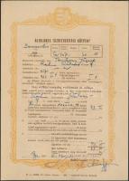 1955-57. 3db Biztosítási kötvény, kettő Rákosi-címerrel, egy pedig Kossuth-címerrel