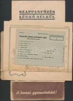 1949-1954 Pártbrossúrák, közte MNDSZN Nőnevelő, Békekölcsön jegyzési tájékoztató, A koreai gyermekekért, stb.