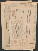 1932-1948 Gazdák Biztosító Szövetkezete irat, nyomtatvány, csekk, stb