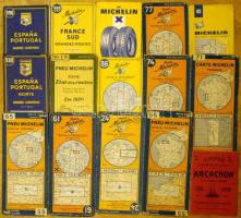 14db klf régi Michelin térkép / 14 vintage michelin maps