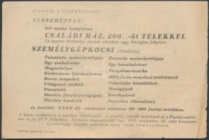 1959. VIT sorsjegy 3,5Ft