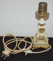 Dekoratív öntöttvas lámpa búra nélkül 23cm magas