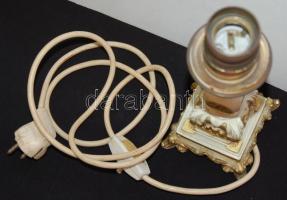 Dekoratív öntöttvas lámpa búra nélkül 23cm magas