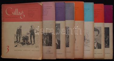 1948-1950 Csillag c. kiadás 8 száma, benne Kassák Lajos és Déri Tibor írásai
