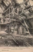 Reims Pommery park gym hall interior, war damaged