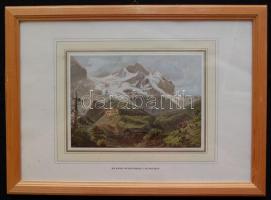 2db üvegezett keret svájci nyomattal 32x23cm