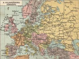 World War map, folding card (EM)