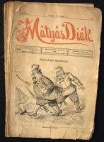 1900 Mátyás Diák c. lap negyed évfolyama karikatúrákkal