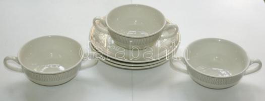 3db svájci porcelán tál és tányér / Swiss chinaware bowls and plates