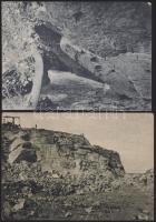 4 db megíratlan, régi orosz városképes lap