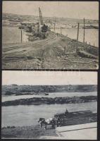 4 db megíratlan, régi orosz városképes lap