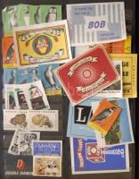 160db klf magyar és külföldi gyufacímke közte nagyalakúak is