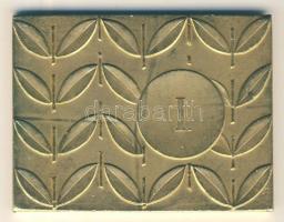 1970. Kiss Nagy András: 67. Országos Mezőgazdasági és Élelmiszeripari Kiállítás I.díja aranyozott Br...