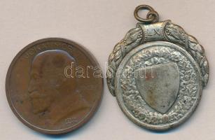 Berán Lajos: "B.T.E. Kinizsy" díjérem + 1925. "Jókai Mór" Br emlékérem T:2-,3