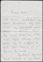 1981 Csoóri Sándor autográf levele az Bibó emlékkönyv kapcsán