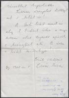 1981 Csoóri Sándor autográf levele az Bibó emlékkönyv kapcsán