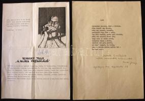 1986 Robert Tilly blues gitáros aláírása