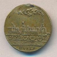 Franciaország 1800-as évek "Napoleon/gőzmozdony" zseton T:2- France 1800s "Napoleon/steam engine" token C:VF