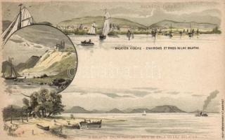 Balaton vidéke litho 2 kr Ga. s: Dörre T.