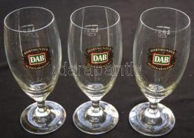 6db szép formájú német import DAB jelzéses söröspohár dobozban