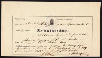 1877, 1879 Fejléces számla és nyugta