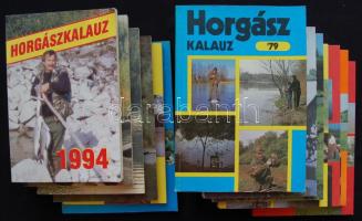 Horgászkalauz éves kalendárium 13 kötete szép állapotban (1978-1988, 1990, 1994)