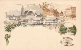 Zagreb litho 2 kr Ga.