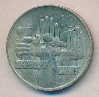 Csehszlovákia 1964. 10K Ag "Szlovák felkelés" T:2 Czechoslovakia 1964. 10 Korun Ag "Slovak uprising" C:XF