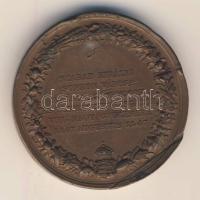 1847. "Szabad Királyi Sopron Városa A Magyar Orvosok és Természetvizsgálók VIII. Nagy Gyűlésére" Br emlékérem (41mm) szign:I.D.Boehm T:3 (vágás és ütésnyomok)