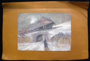 3db vegyes technikával készült festmény különböző méretekben (2 tempera és 1 akvarell)