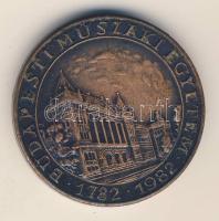 1982. Budapesti Műszaki Egyetem / Villamosmérnöki Kar - Zipernowsky Károly" Br emlékérem eredeti tokban T:2