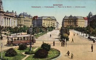 Budapest V. Szabadság tér, villamos