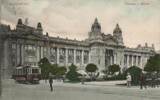 Budapest V. Szabadság tér, Tőzsde, villamos