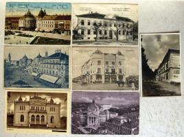 20 db vegyes régi képeslap, nagyrészt erdélyi városképek, vegyes minőség (köztük egy modern reprint)