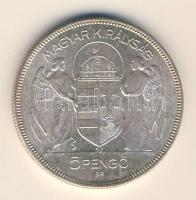 1930. 5P Ag "Horthy jobbra" T:2 k.