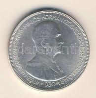 1930. 5P Ag "Horthy jobbra" T:2 k