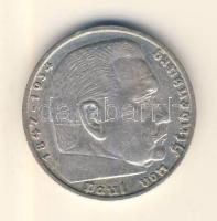 Német 3. Birodalom 1938A 5M Ag "Hindenburg" T:3
German Third Reich 1938A 5 Marks Ag "...