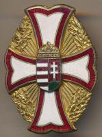 1932. Társadalmi Egyesületek Szövetsége (T.E.Sz) "Legjobbat, Legjobbkor, Legjobban" zománcozott jelvény T:2