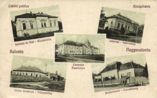 Nagyszalonta gendarmerie and military barracks, hospital, power station