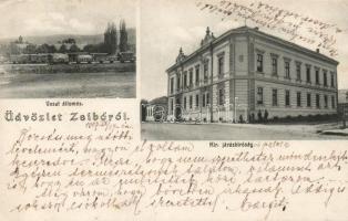 Zsibó with railway station