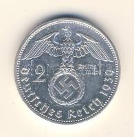 Német 3. Birodalom 1939A 2M Ag "Hindenburg" T:2 kis ph. German Third Reich 1939A 2 Marks Ag "Hindenburg" C:XF small edge error
