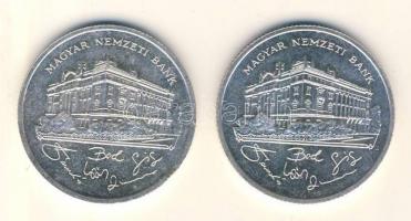 1992. 200Ft Ag "MNB" (2x) T:2